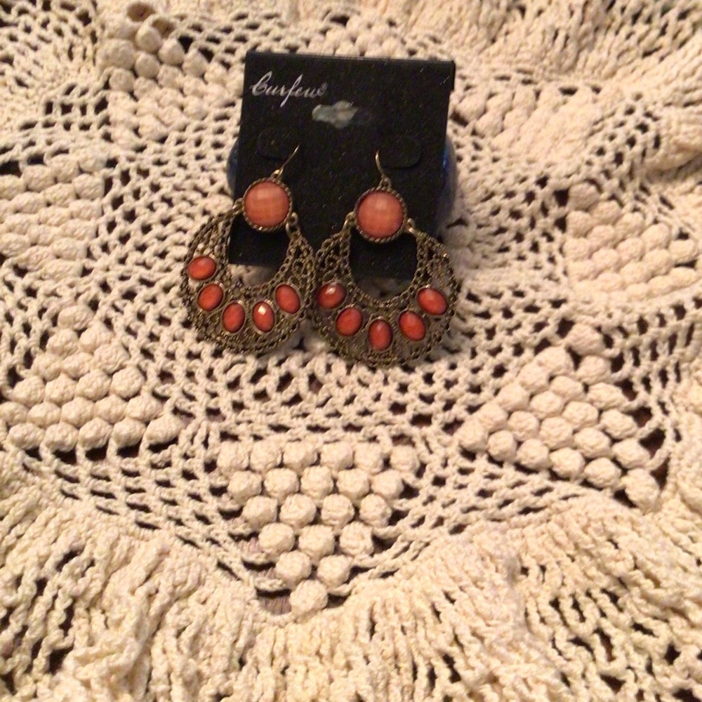 Curfew jeweled dangled earrings NTW